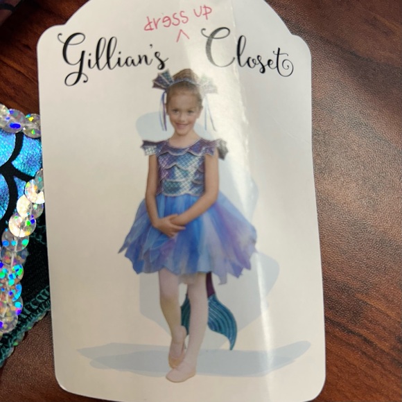 Sparkling Mermaid Kids Costume - Multicolor Size: Medium 7-8 NEW - Picture 4 of 5